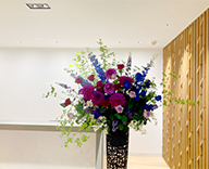 26 青山 オフィス 生花 アレンジメント スタンド SEASONS 事例