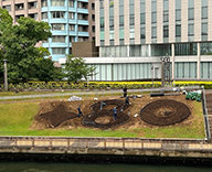 26 東京都 中央区 区政80周年 立体花壇 記念花壇 futatoki 事例