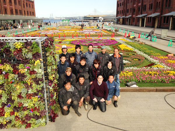 赤レンガ倉庫 イベント草花装飾